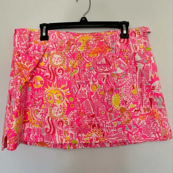 Lilly Pulitzer Skort "Pink Pout More Kinis" Size 10 - Picture 1 of 3
